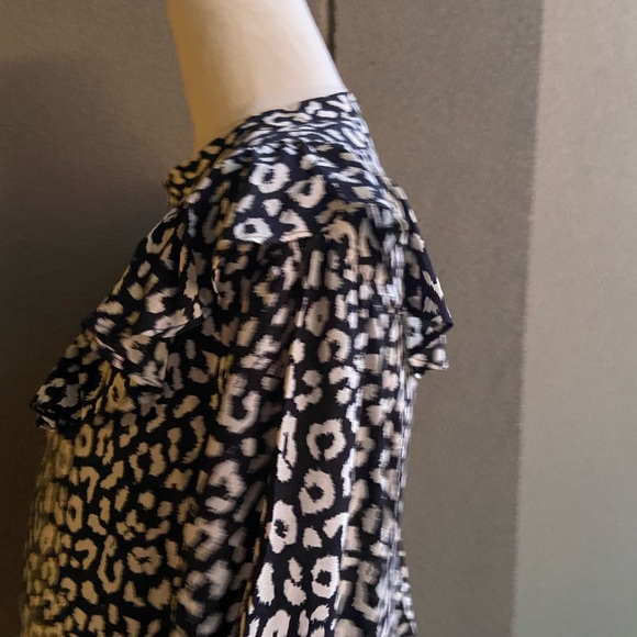 Zara Animal Print Long sleeve Smock dress size Large - Picture 11 of 14